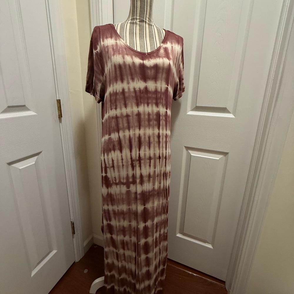 Tie-Dye Maxi Dress by Grace and Lace Small Medium